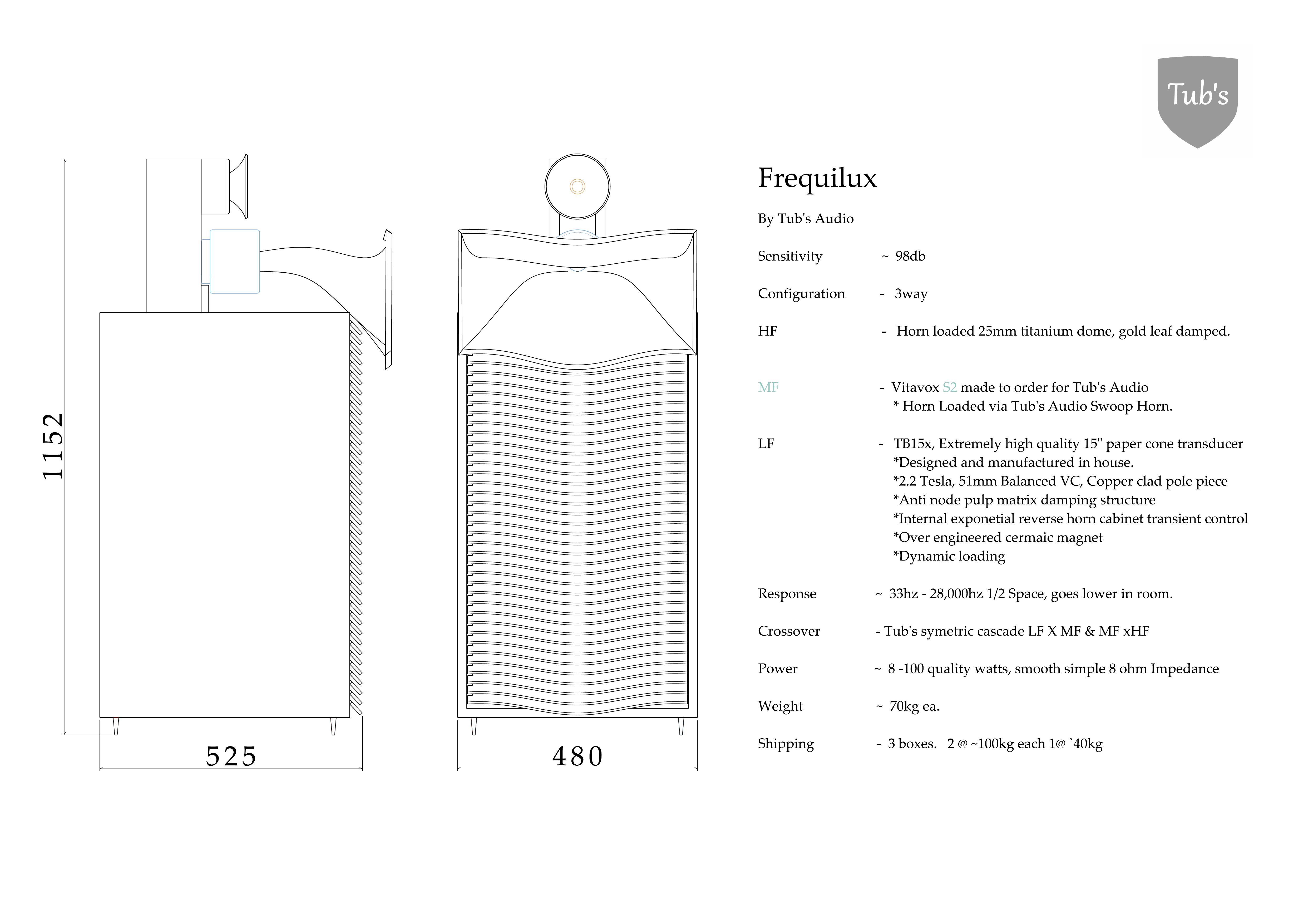 Frequilux layout and specification