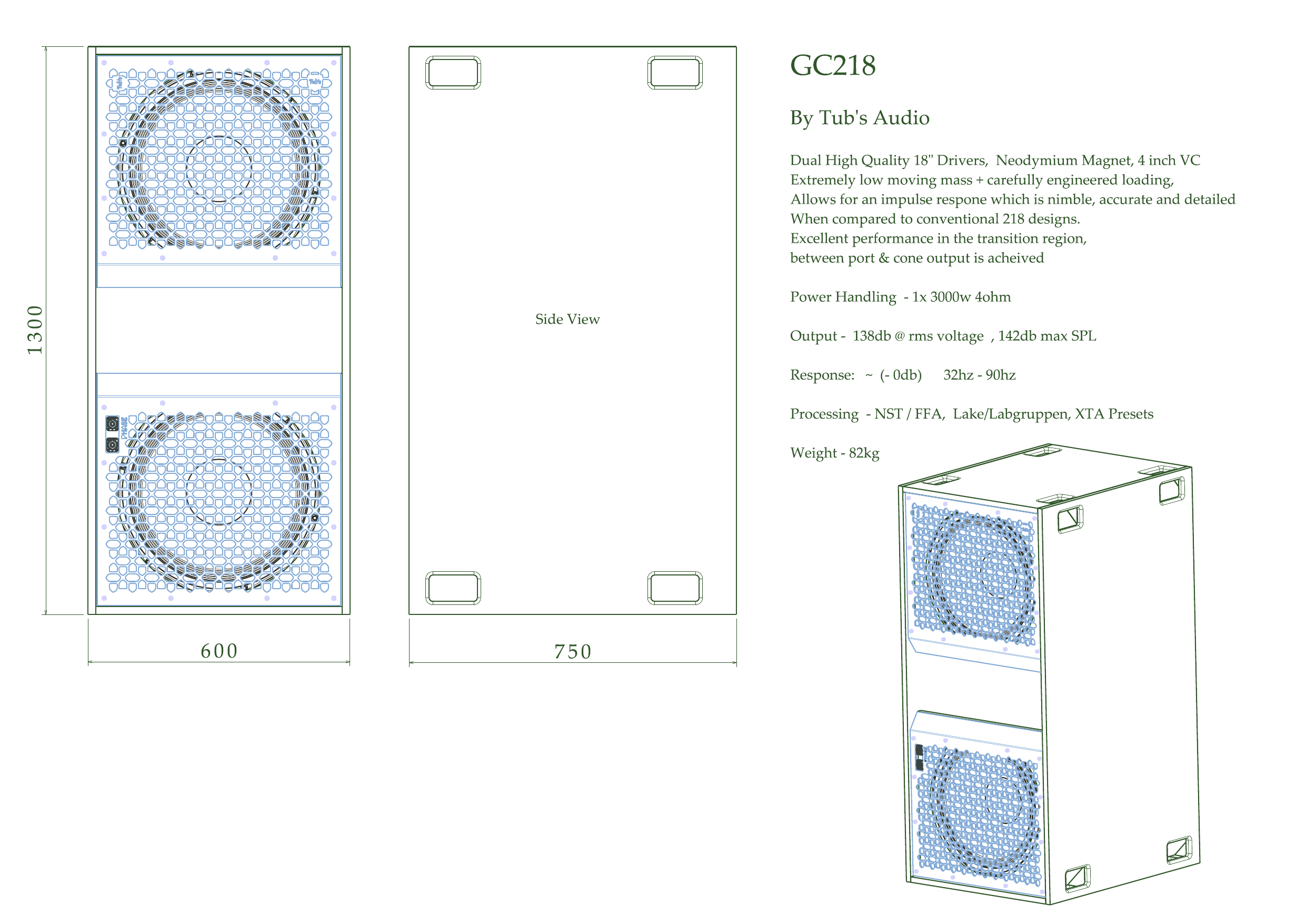 GC218 layout and specification