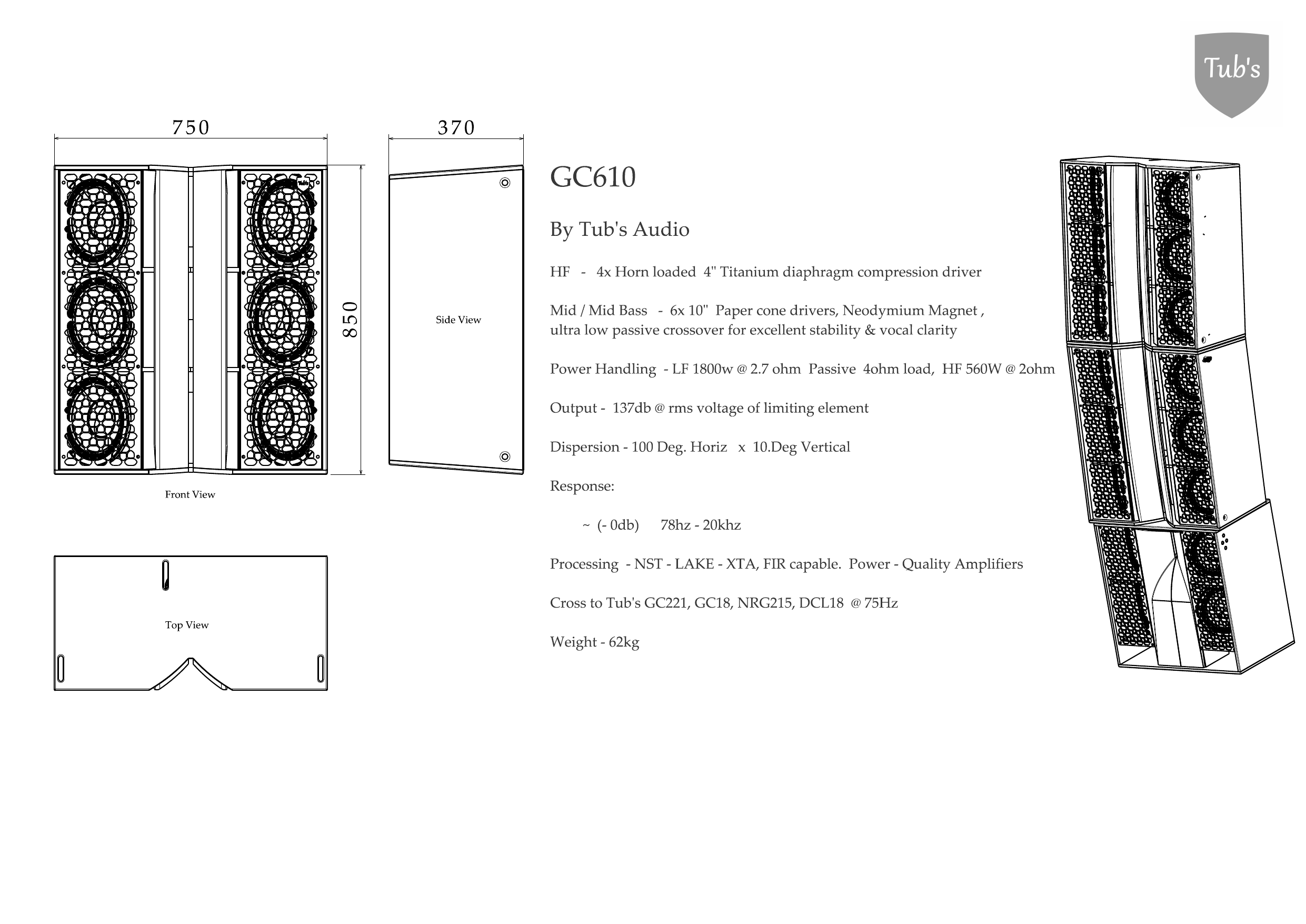 GC610 layout and specification