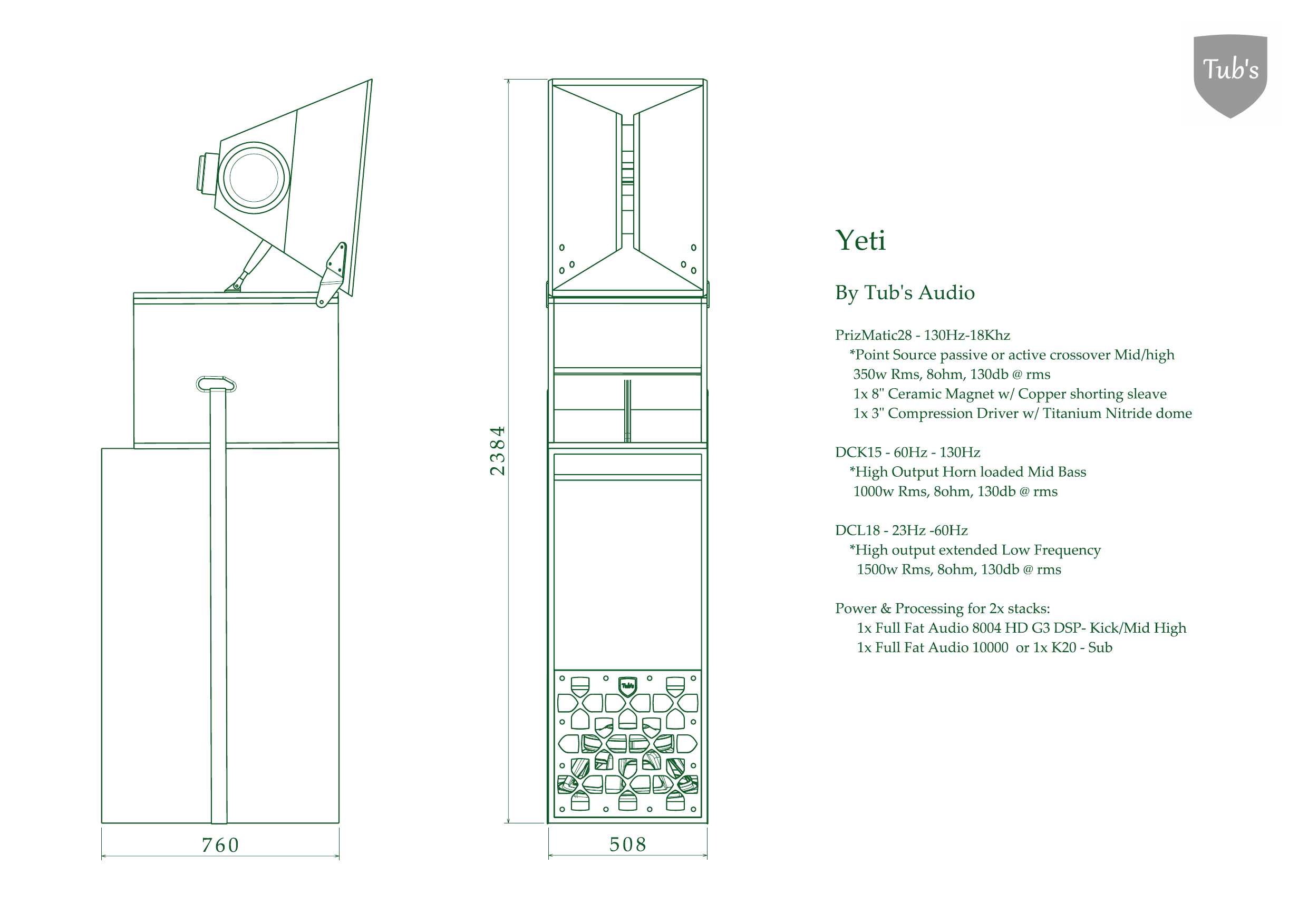 Yeti layout and specification